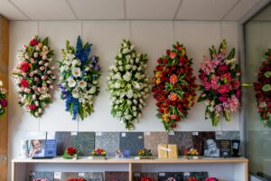 differentes bouquets des fleurs