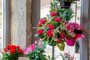 differents bouquets des fleurs